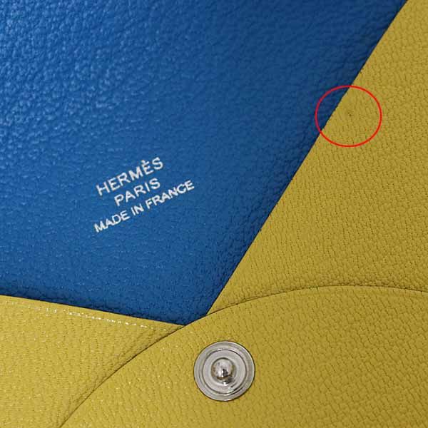 エルメス HERMES カルヴィ ヴェルソ カードケース 名刺入れ シェーブル  