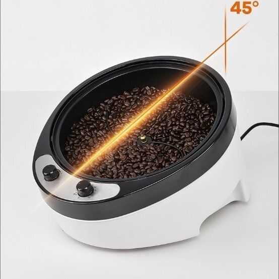 家庭用 コーヒーロースター 電動 珈琲焙煎機 自動攪拌 ホームロースター ポップコーン 豆 ひまわりの種 珈琲 コーヒー生豆 焙煎