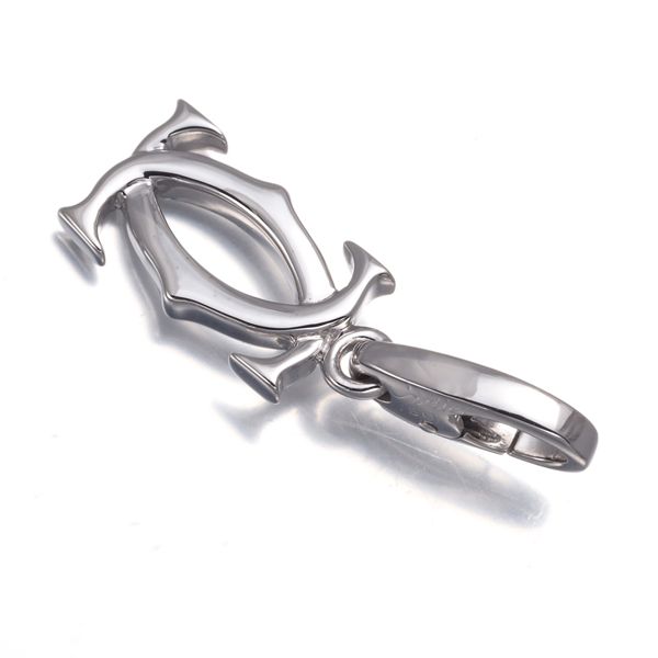 カルティエ ペンダントトップ 2C ドゥーブルC C2 チャーム K18WG 175251