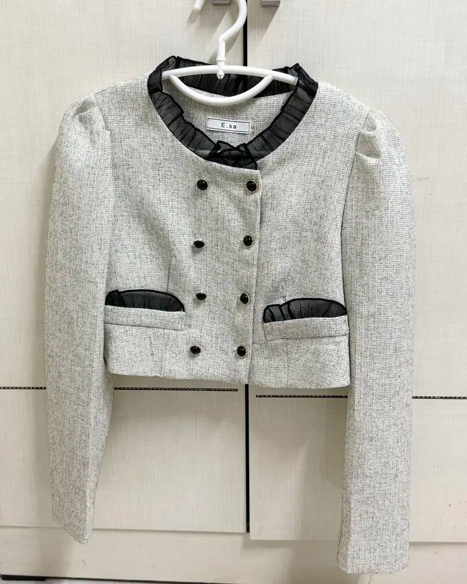 ZZD オートミール ブラック ツイード ジャケット スカート