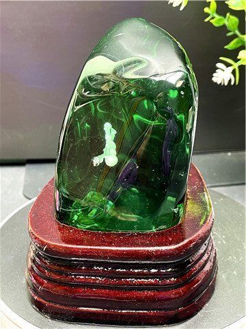 約：1105g 121MM☆超綺麗☆雪花オブシディアン原石B86Z3/95Z47D
