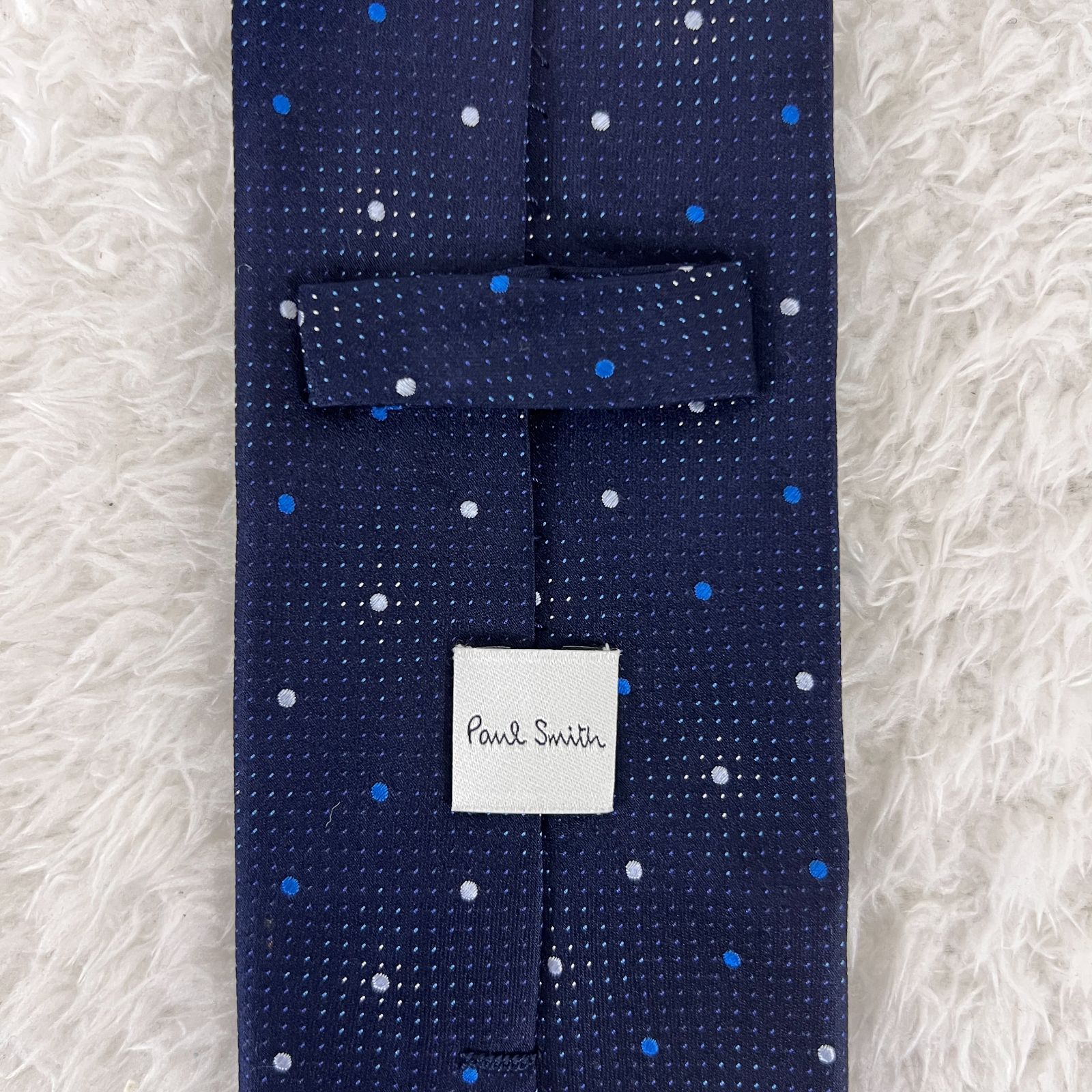 美品》Paul Smith (ポール・スミス) シルクネクタイ ネイビー