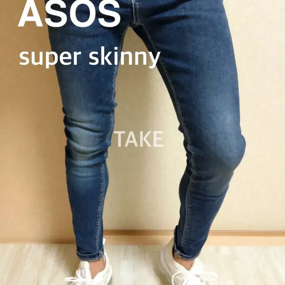 asos エイソス スキニーパンツ スキニーデニム ZARA ザラ 系統 - メルカリ