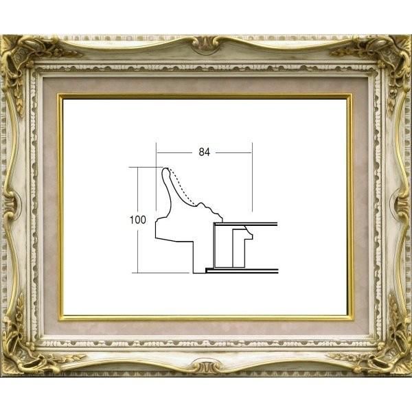 額縁 油絵油彩額縁 かゆく 出展用木製仮縁 7300 M40号 シルバー 売買されたオークション情報 落札价格 【au  payマーケット】の商品情報をアーカイブ公開