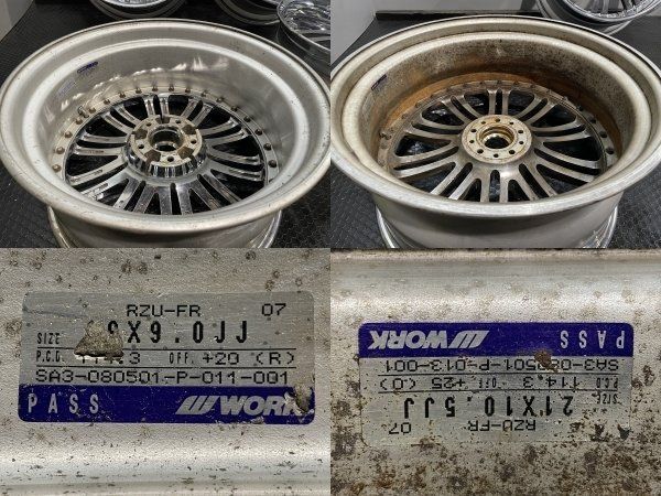 WORK REZAX RZU-FR ワーク レザックス 社外ホイール 19/20インチ 4本 