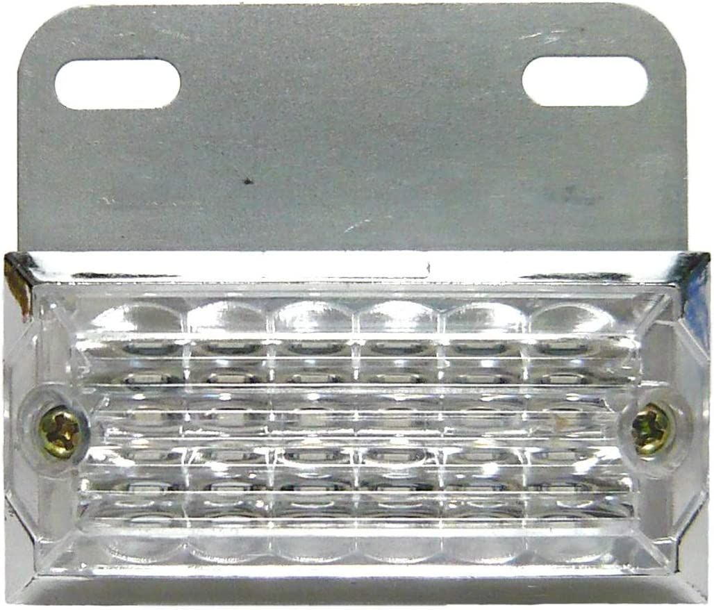 トラック用 サイド マーカー 角型 12 LED 24V 用 クリアレンズ 汎用 10個 セット イエロー 特注色