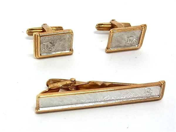 【未使用タグ付き】DIOR カフリンクス　ネクタイピン　２点セット 楽天市場】クリスチャン ディオール Christian Dior ネクタイ