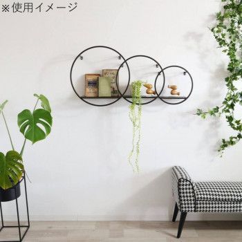 アンティーク調 壁掛けディスプレイシェルフ