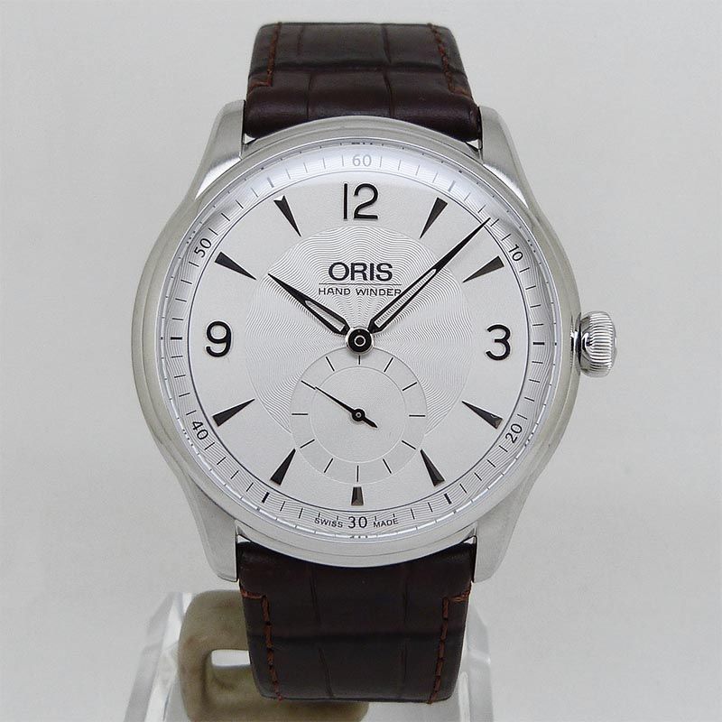 オリス ORIS 396 7580 4051 アートリエ ハンドワインディング スモールセコンド