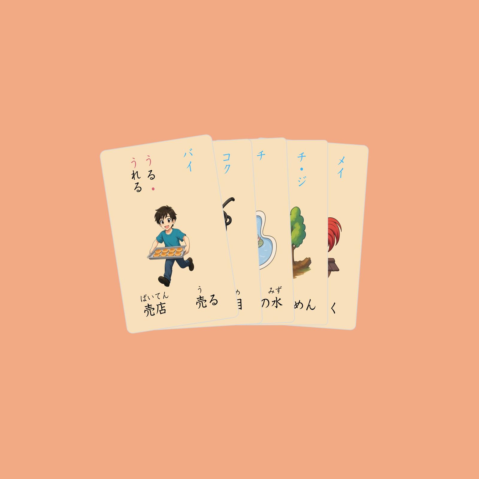 新品 MoMo Nihongo 漢字フラッシュカード 小学2年生｜160字｜書き順
