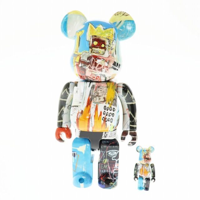 メディコムトイ MEDICOM TOY BE RBRICK ベアブリック JEAN-MICHEL BASQUIAT SPECIAL ジャン ミシェル バスキア フィギュア 100％ - 400％ マルチカラー ブランド古着ベクトル ▲ 251007