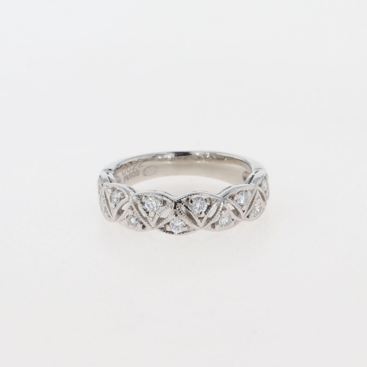 メレダイヤ デザインリング プラチナ 指輪 リング 6号 Pt900 