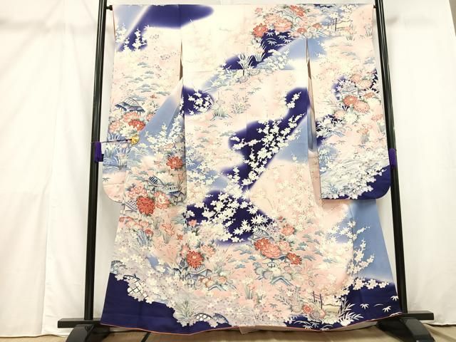 平和屋着物□豪華振袖 風景文 暈し染め 正絹 逸品 AAAX6643mf - メルカリ 