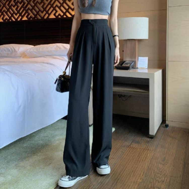 大きいサイズ タック テーパードパンツ レディース ゆったり 春 パンツ 秋 シンプル スラックス オフィスカジュアル ハイウエスト ゆったり ストレートパンツ ウエストゴム 美脚 ワイドパンツ かわ welle601276 SKLAD-KIRPICHA_RU