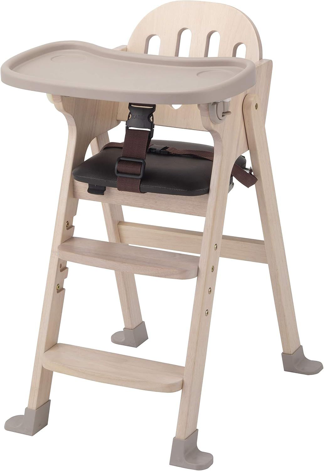 【訳あり品】カトージ 木製ハイチェア Easy-sit ホワイトウォッシ 7か月- 22904