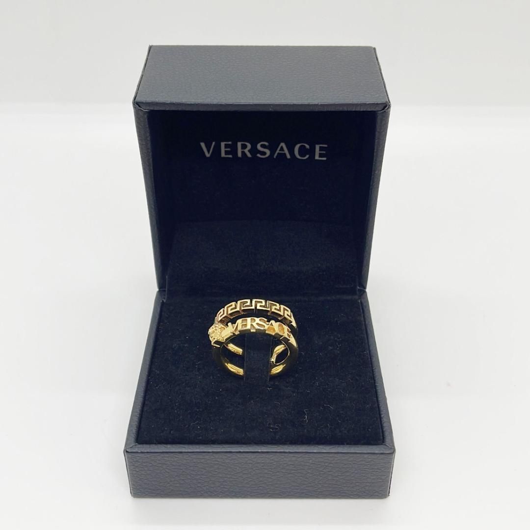 VERSACE ヴェルサーチ 指輪 リング メデューサ GP ゴールド メンズ