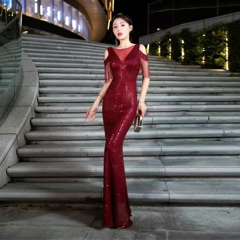 新しい未使用 パーティー イベント 特別な日 ロングドレス