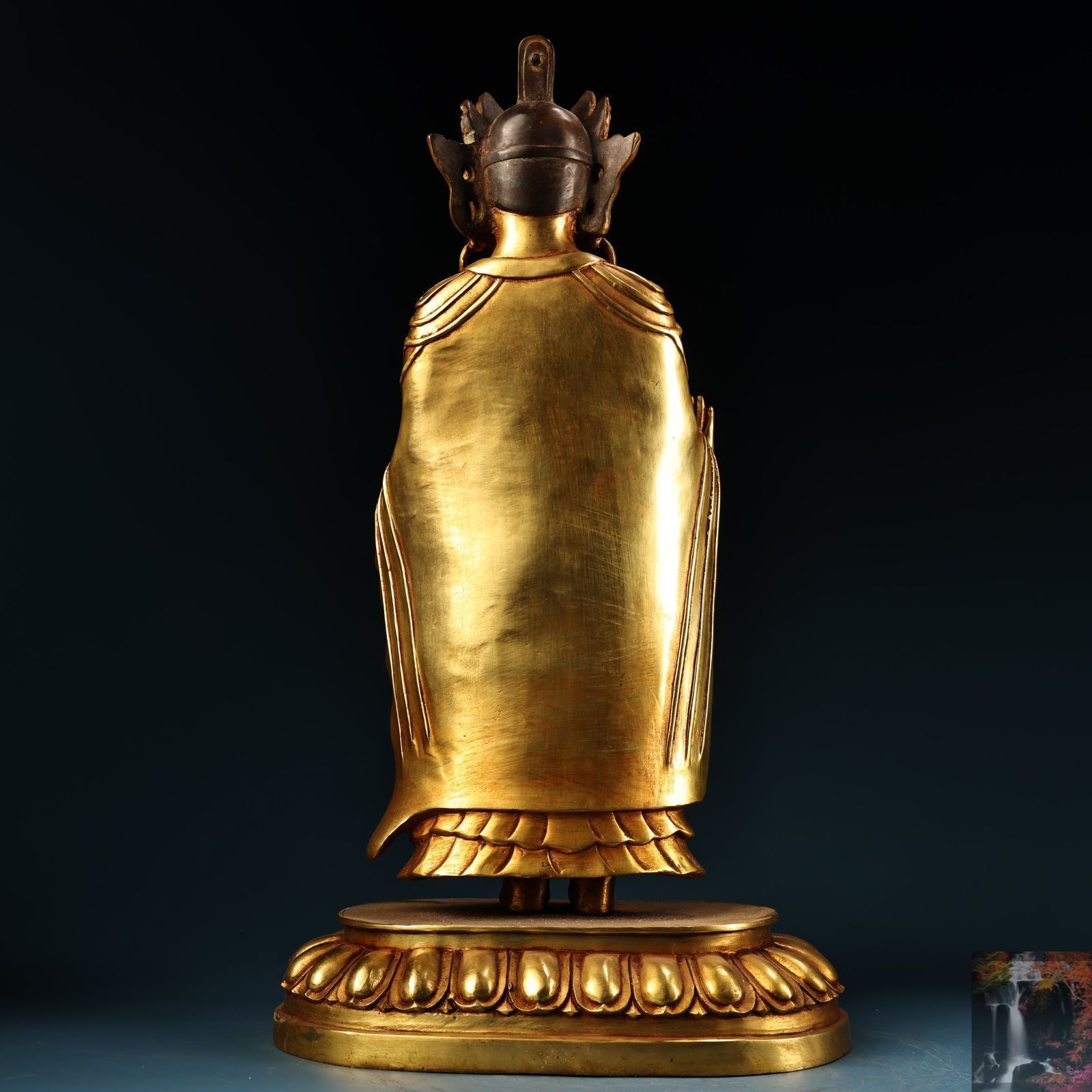 旧家蔵出し古銅彫 浮彫 鏨刻 塗金 北魏仏像 仏像 宗教 供養品 極細