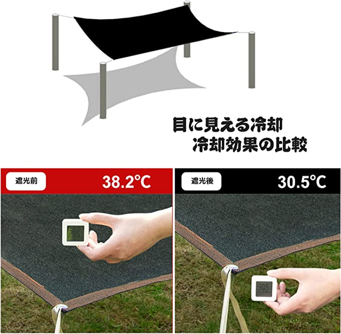 オンライン限定商品 遮光ネット 日よけ シェード 抗紫外線ネット95% 防塵 高密度ポリエチレン