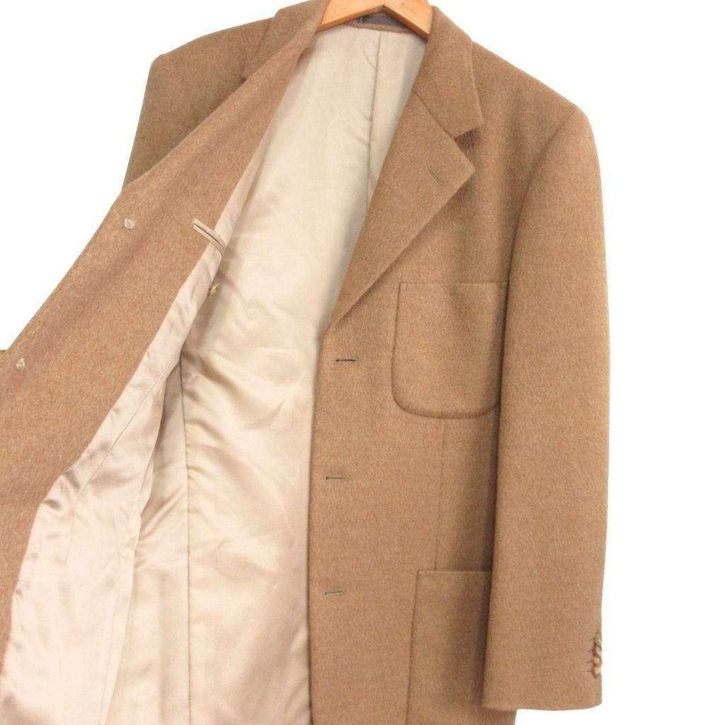 美品 D'URBAN MARIO ZEGNA 伊製高級ツイードジャケット 茶 美品 D´URBAN MARIO ZEGNA 伊製高級ツイードジャケット 茶