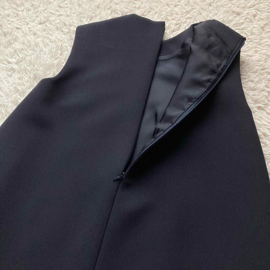 美品 ENFOLD エンフォルド ノースリーブワンピース フレア Aライン