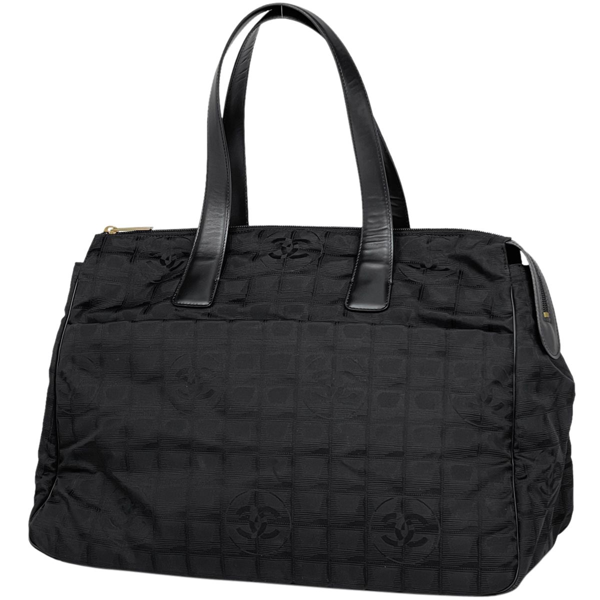 シャネル CHANEL ニュートラベルライン ボストンバッグ ココマーク  