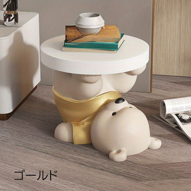 クマの置物 装飾トレイ