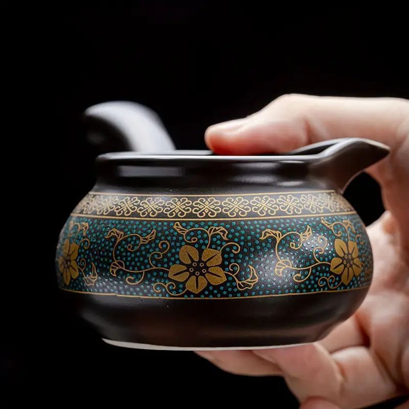- 石臼デザイン家庭用おしゃれ茶器セット