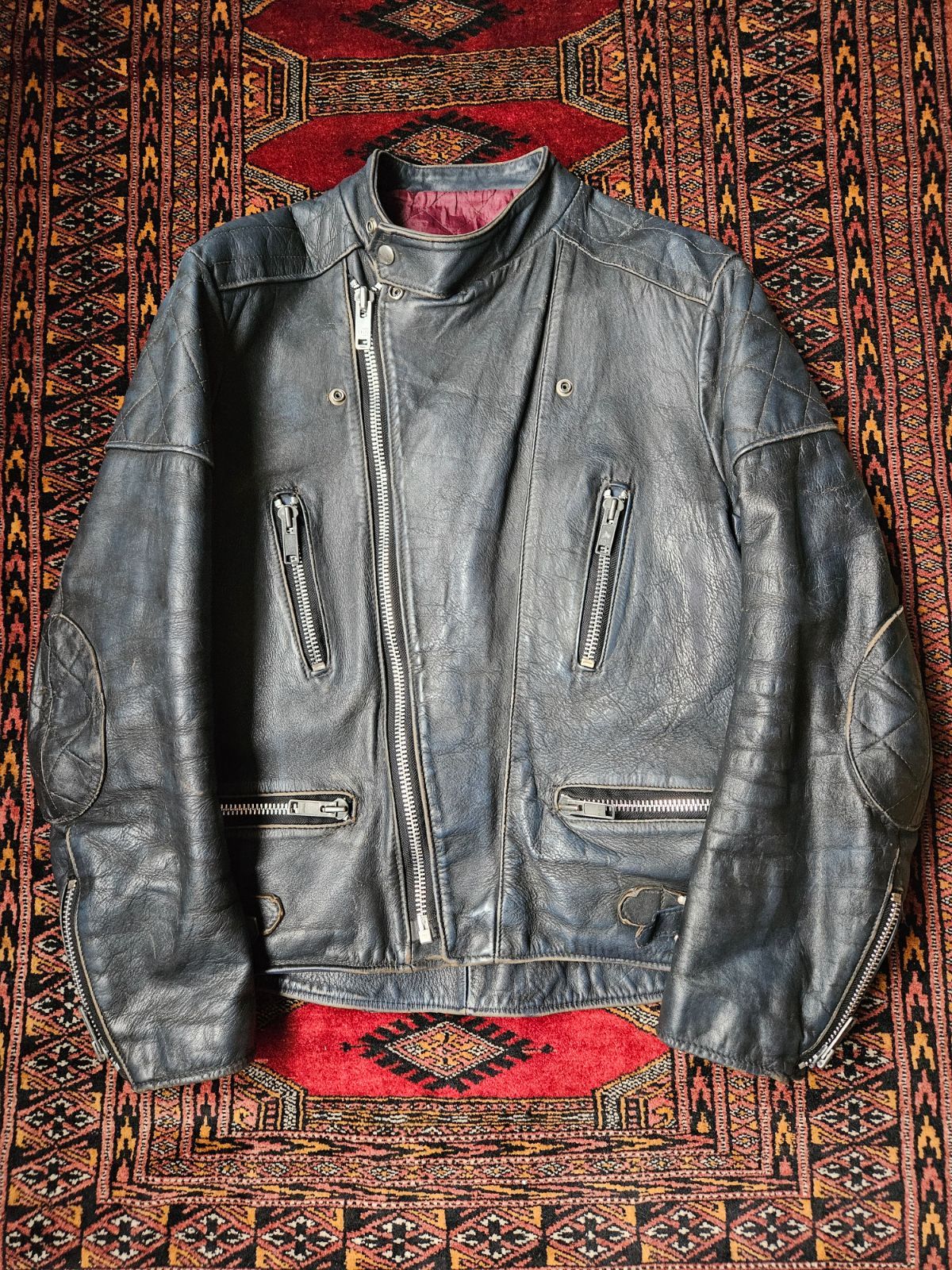 70s WOLF LEATHERS Monza Type Motorcycle Jacket