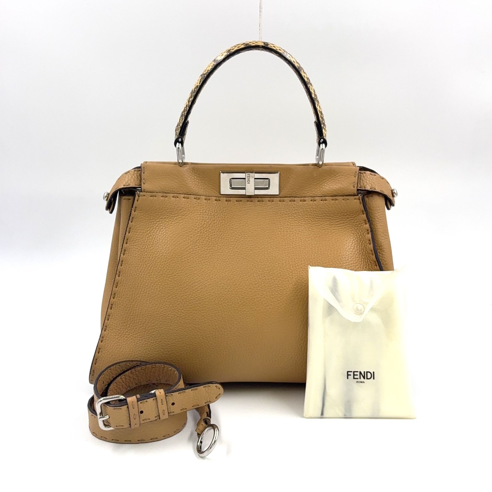 B*E様 FENDI セレリア バイ ザ ウェイ セレリア ミニ カーフレザー ライトブルー | Fendi