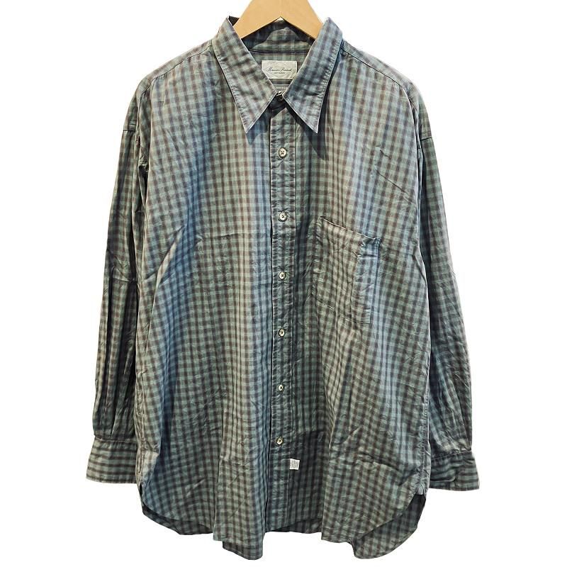 Marvine Pontiak チェック柄長袖シャツ 楽天市場】【中古】Marvine Pontiak Shirt Makers 23AW B.D