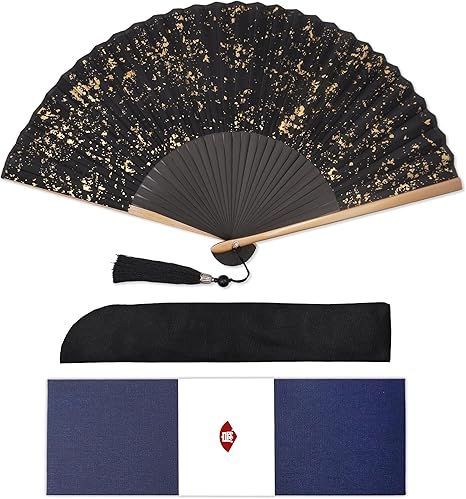 在庫処分】[GOKEI] 正絹扇子 シルク扇子 メンズ 高級 扇子 絹地扇子 竹