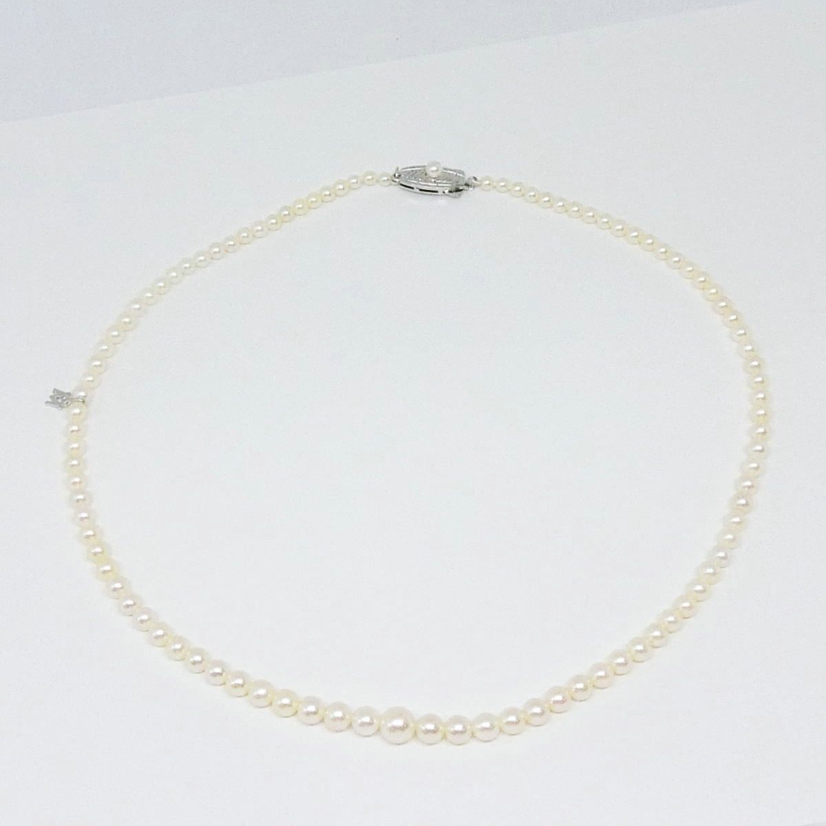ミキモト MIKIMOTO アコヤパール グラデーション ネックレス 3.5