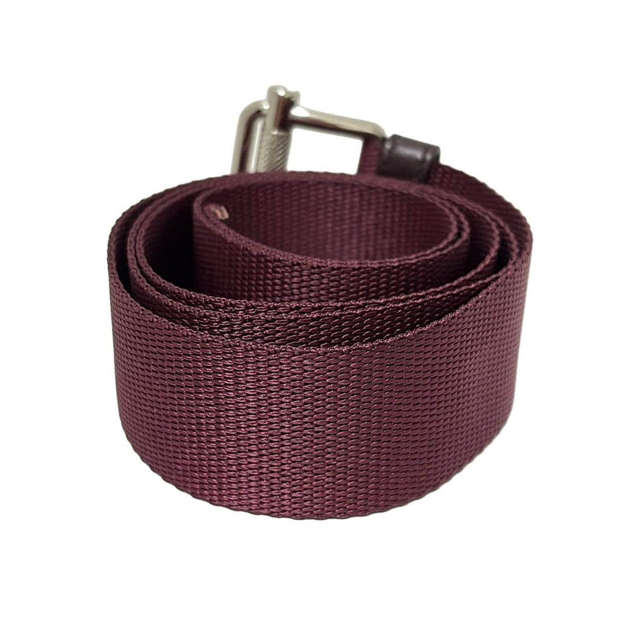 ロマンチック miumiu ミュウミュウ ベルト 85 34 - ボルドー×シルバー フェアな