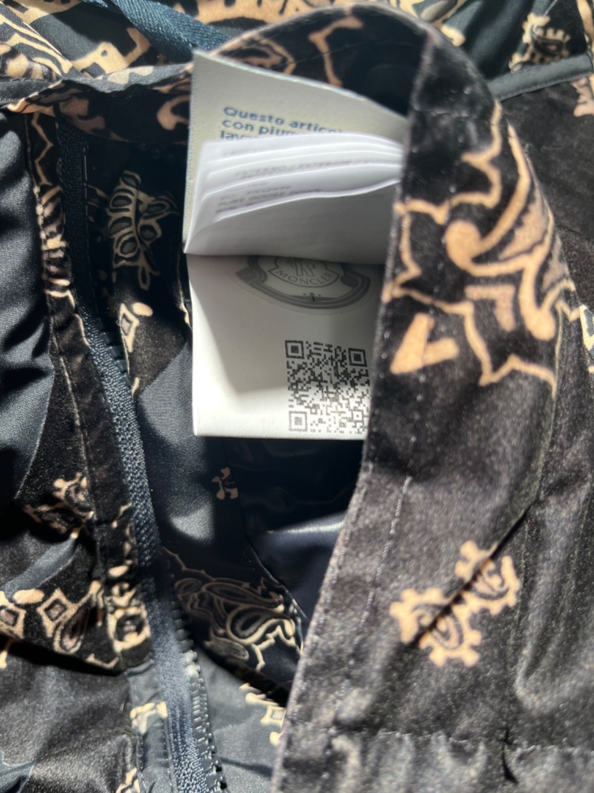 Moncler】FREVILLE 美品/モンクレール リバーシブル ペイズリー