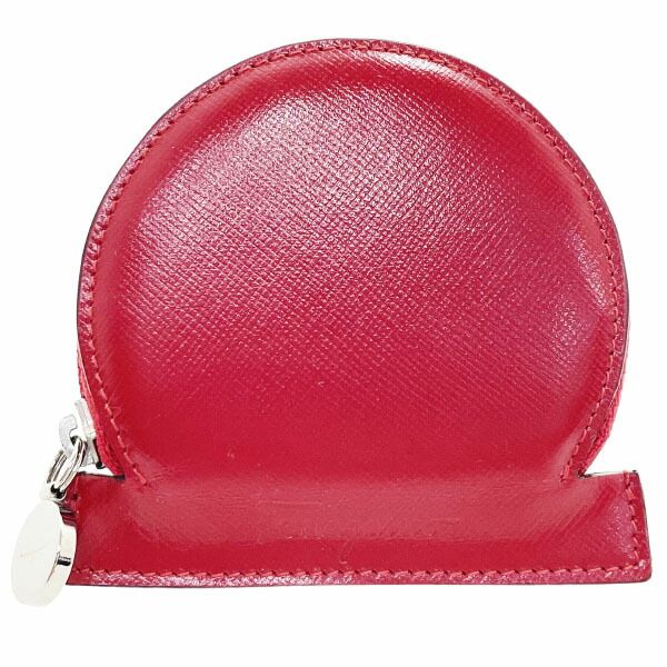 サルヴァトーレ フェラガモ コインケース ガンチーニ コインパース レザー 革 レッド 赤 22 8162 Salvatore Ferragamo ロゴ 小銭入れ 小物入れ ブランド小物