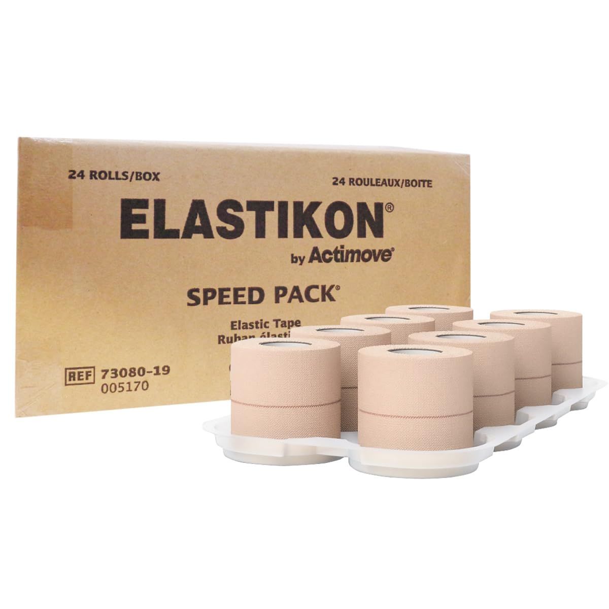 旧ジョンソンエンドジョンソン エラスチコン ELASTIKON 現アクティムーブ エラスティックテープ 幅50mm 24本入 幅50mm 24本入