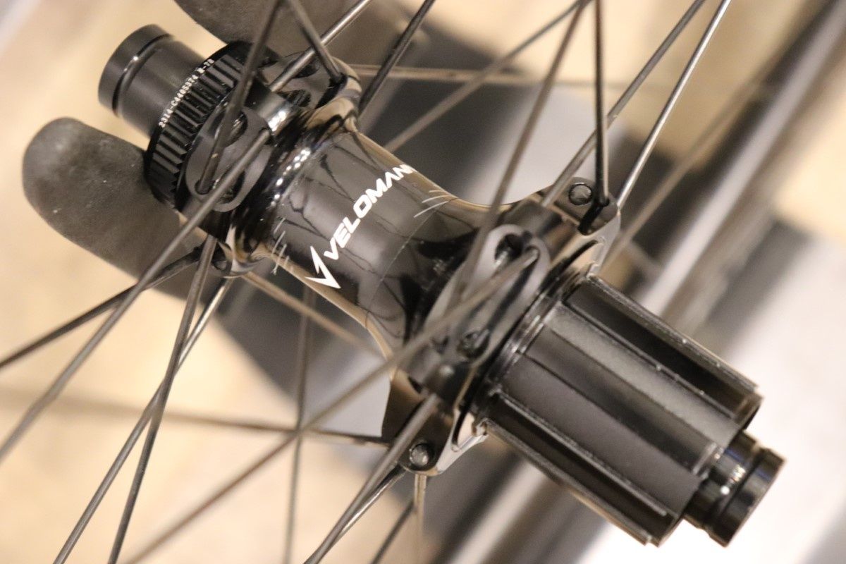 新車外し Velomann Carbon 55mm ホイールセット 未使用 ヴェロマーン Velomann V50R Carbon カーボン チューブレスレディ