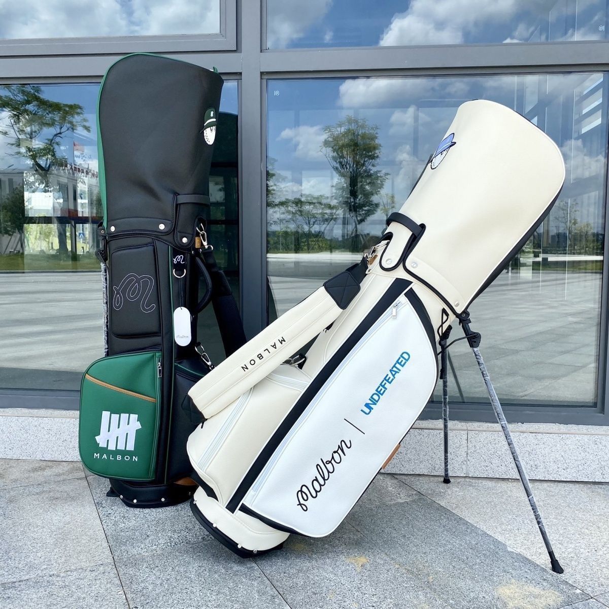MALBON GOLF キャディバッグ UNDEFEATEDコラボ ゴルフバッグ