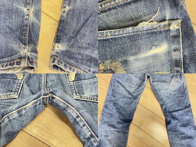 エヴィス ジーパン 【中古】 EVISU ジーンズパンツ No.2? ダメージ カモメ Gパン デニム / 59073