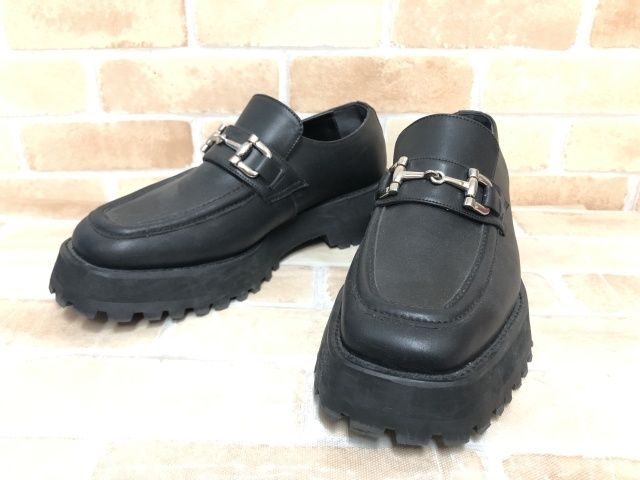 【中古】 HARE ハレ ボリュームソールビットローファー ブラック L 111409168