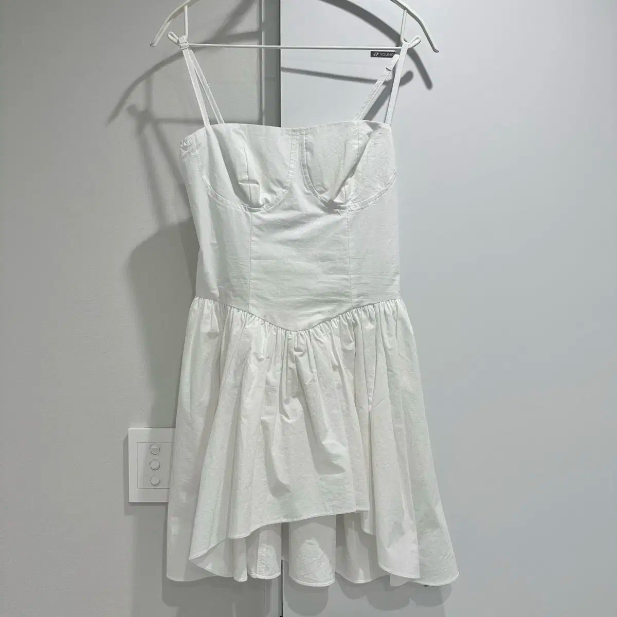 KHAKIPOINT フ レイヤード ミニ ドレス アイボリー