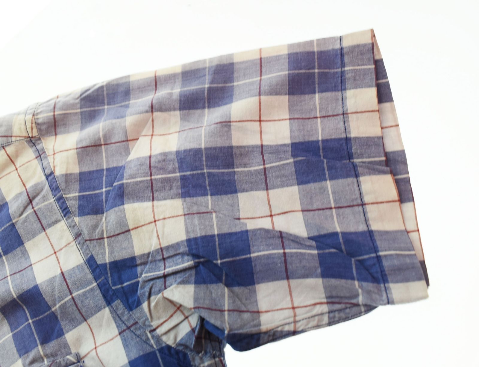 ステューシー STUSSY 90s 紺タグOLD STUSSY チェック 半袖シャツ 半袖