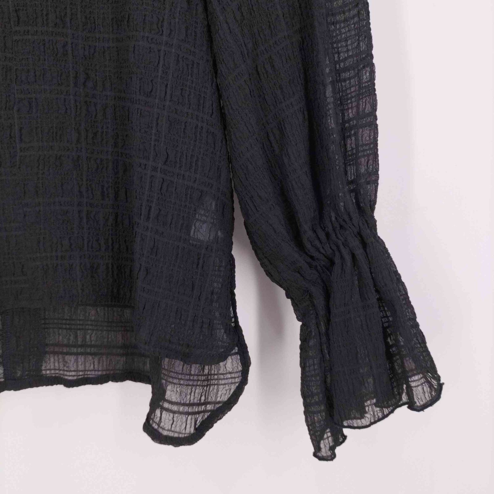 フーフー FOUFOU seersucker mellow blouse シアサッカー メロウ