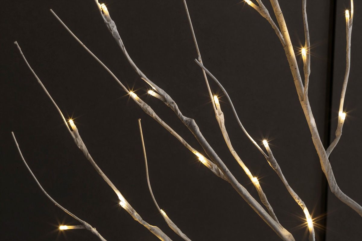 オーナメントセット】Schnee 高さ120cm 白樺風ツリー+オーナメント