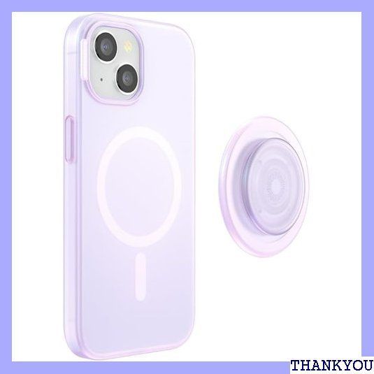 PopSockets Japan - ポップソケッツ ジャパン PopCase iPhone 15 オパール スーパー クリア MagSafeラウンドポップグリップ付き ポップケース 1386