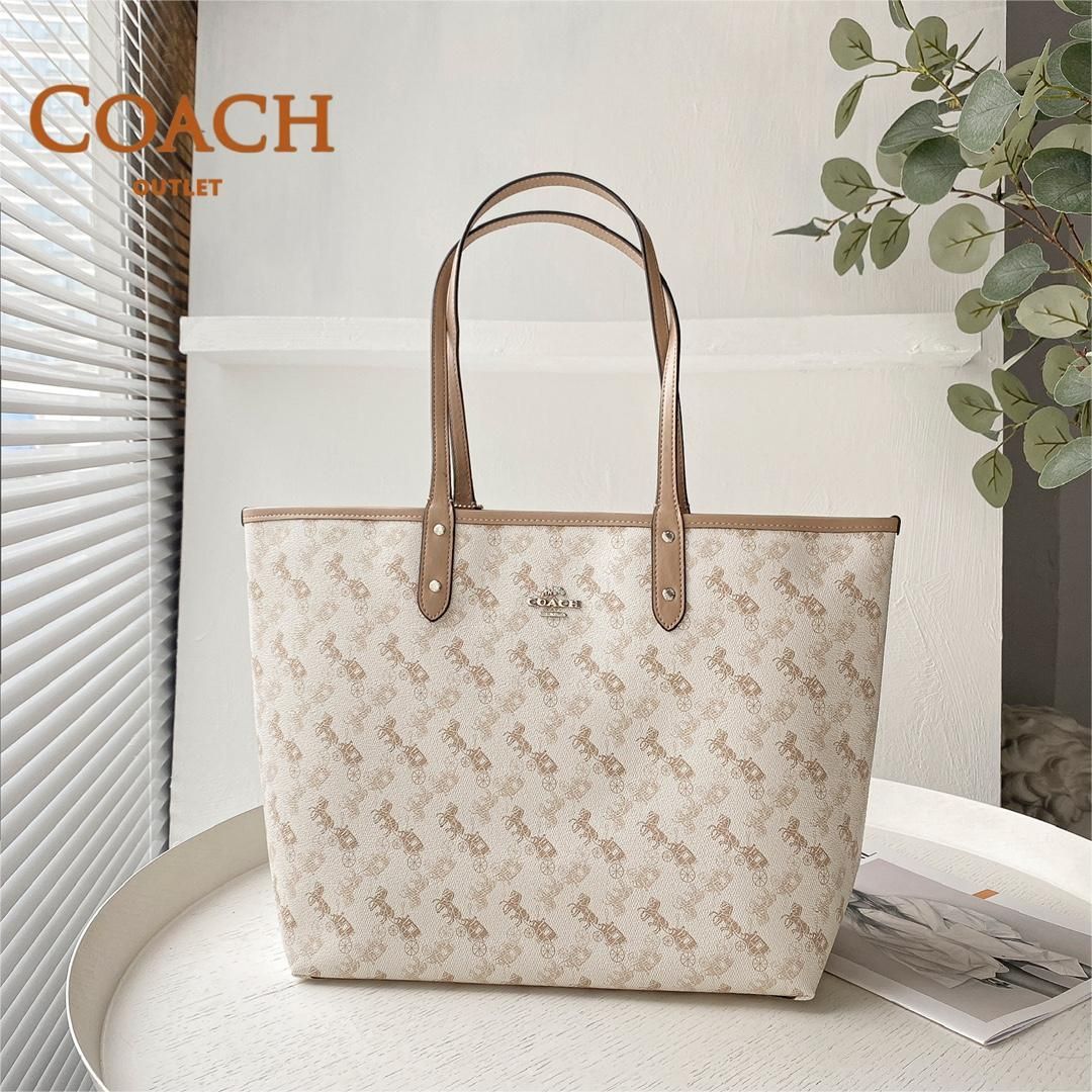 COACHトートバッグ 22フィールド ホース なけれ アンド キャリッジ新品  