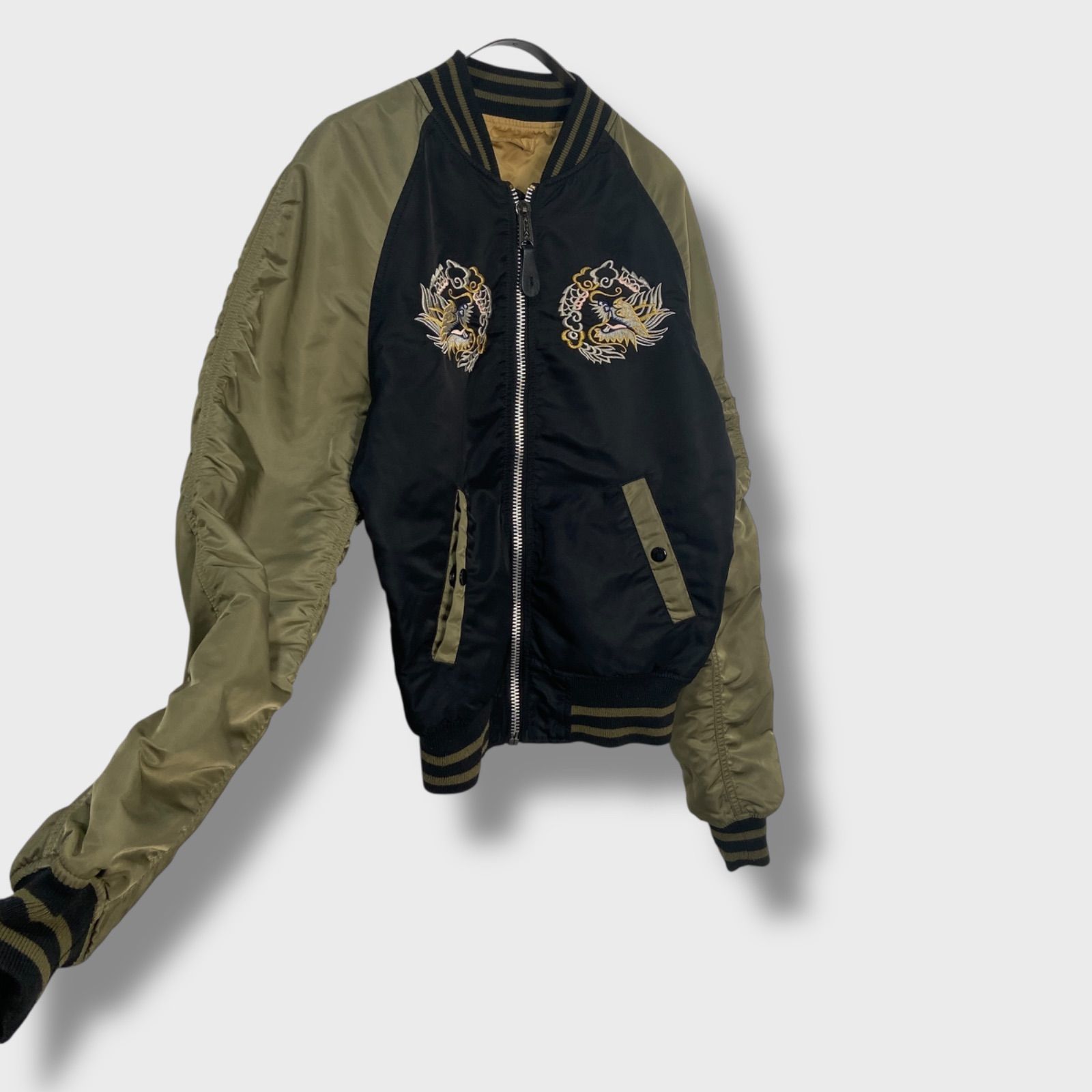 【ALPHA】 アルファインダストリーズ リバーシブル ma-1 ジャケット Alpha Industries ma1 ma-1 「ALPHA」リバーシブル MA-1