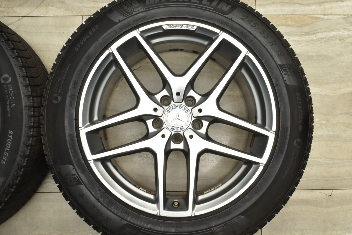 明日15時半まで ベンツ X253 GLCクラス 純正 19in 8J 38 PCD112 ミシュラン X-ICE3＋ 245 55R19 C253 GLCクーペ 品番 A2534011800 ノーマル戻し ユートピアの