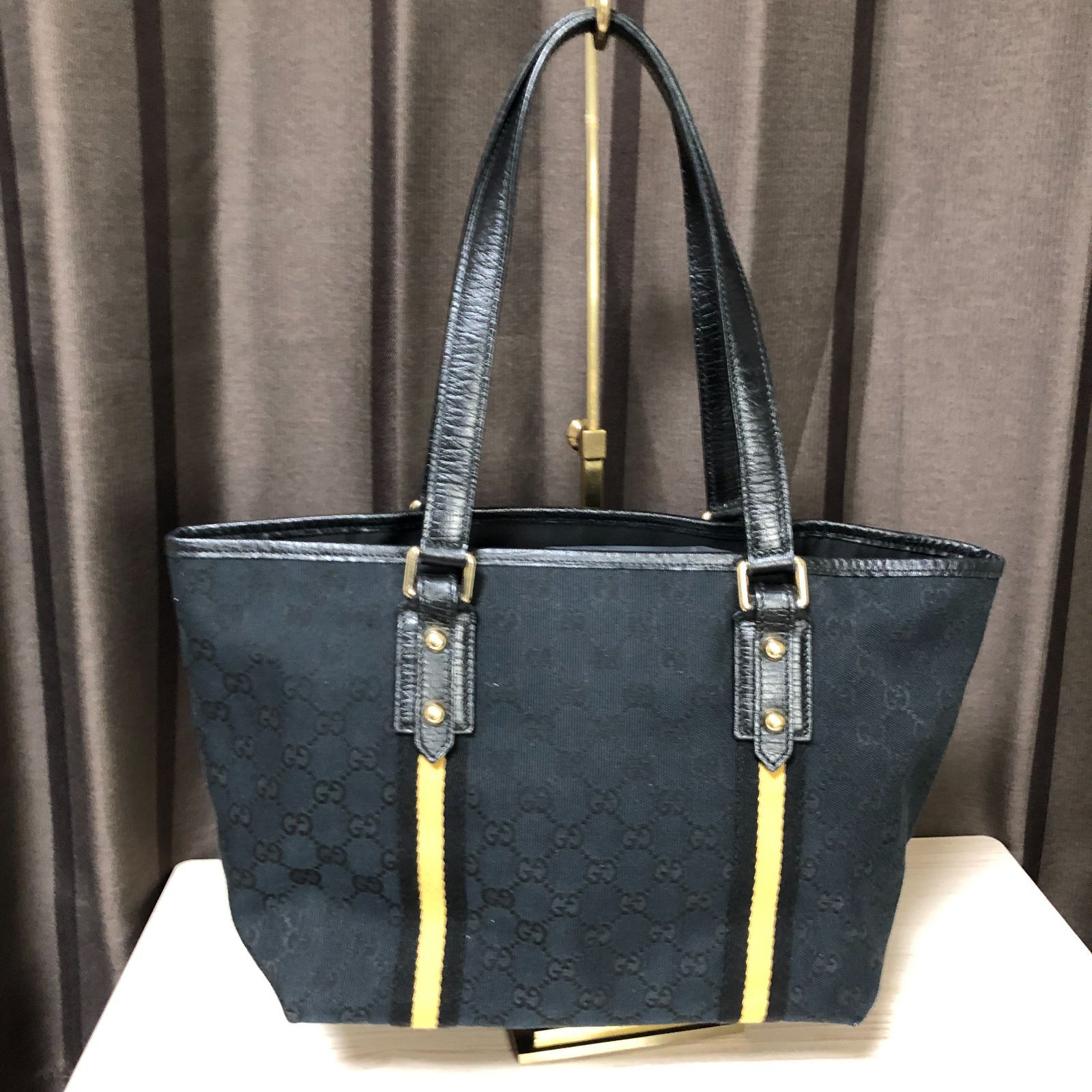 ⭐美品⭐Ｇｕｃｃｉ グッチ トートバック GGキャンバス ブラック